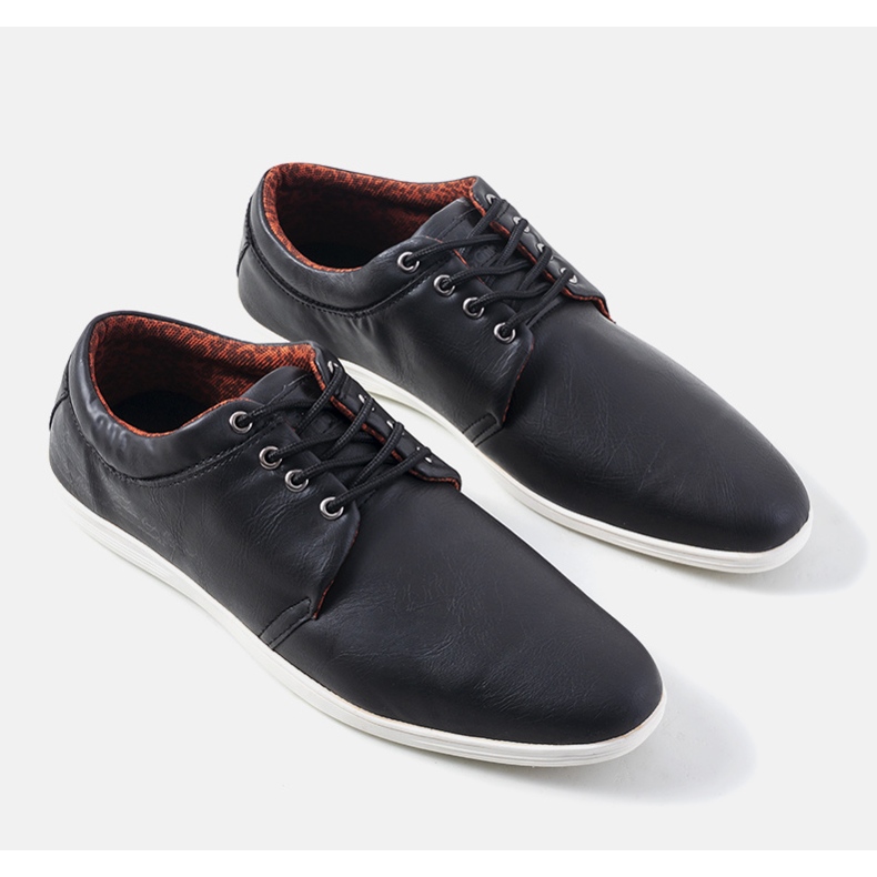 Chaussures noires pour hommes d'Amos le noir 1 Chaussures noires pour hommes d'Amos le noir 1
