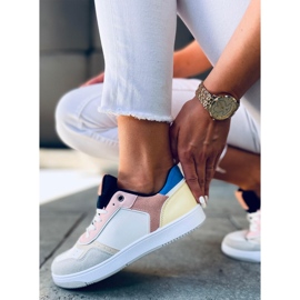 Baskets femme Izzie BLANC / JAUNE blanche multicolore 1