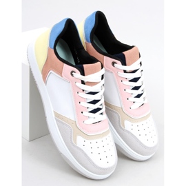 Baskets femme Izzie BLANC / JAUNE blanche multicolore 5
