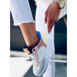 Baskets femme Izzie BLANC / JAUNE blanche multicolore 2