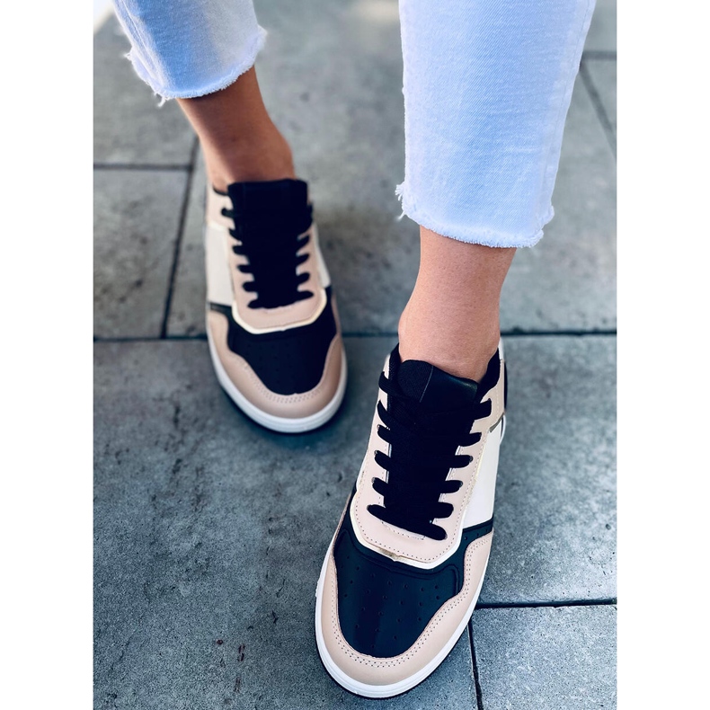 Baskets Izzie KAKI / NOIR, femmes multicolore 1