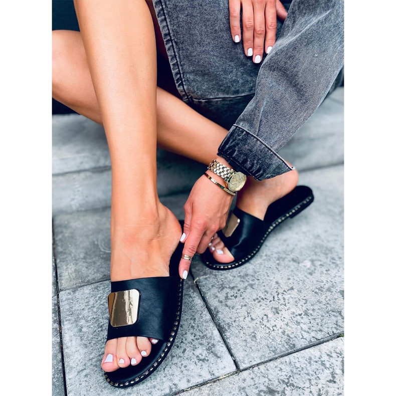 Chaussons Femme Utah Noir 1