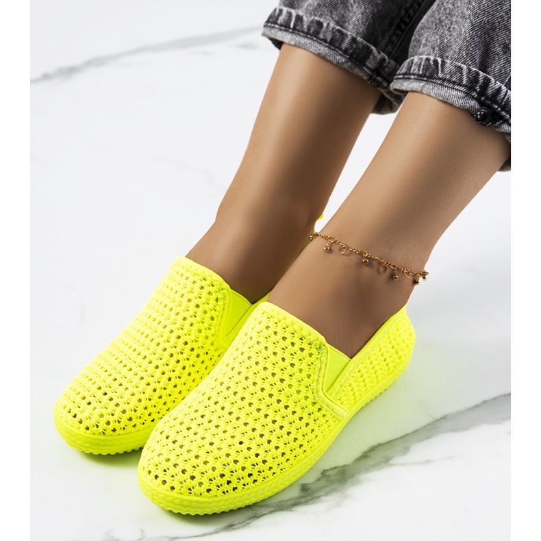 Baskets ajourées vertes Mallory multicolore 1