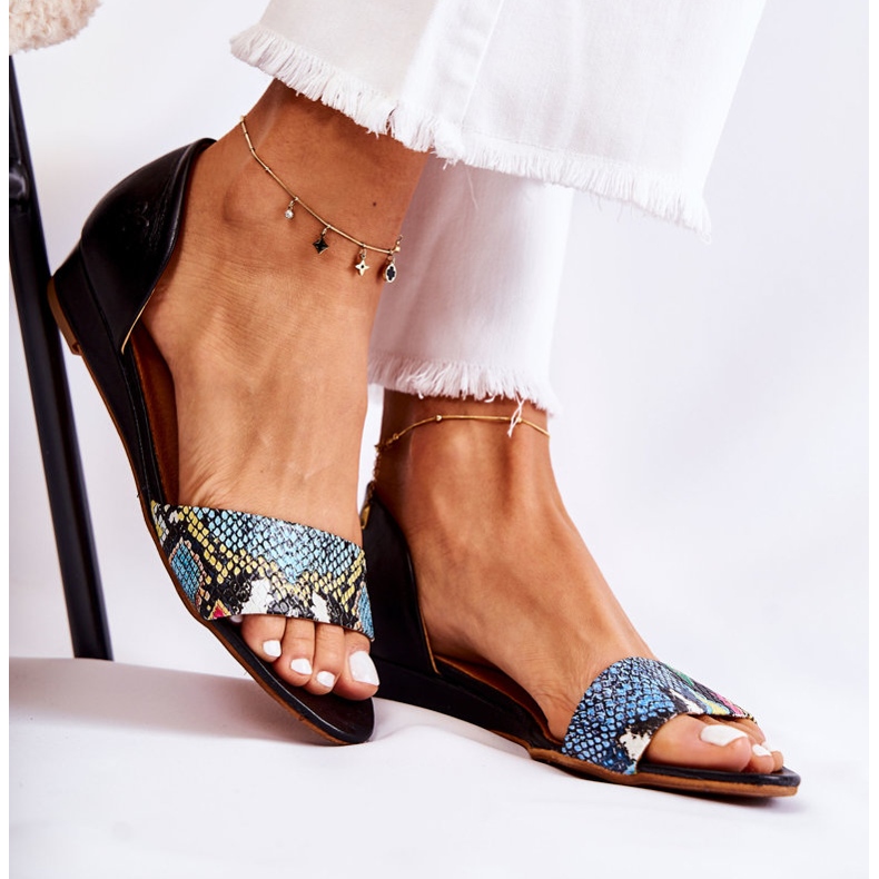 Sandales Cuir Maciejka 1971-63 Noir le noir multicolore 1