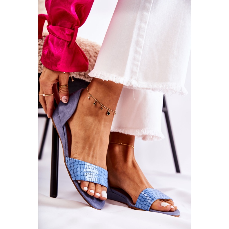 Sandales Cuir Maciejka 1971-61 Bleu 1