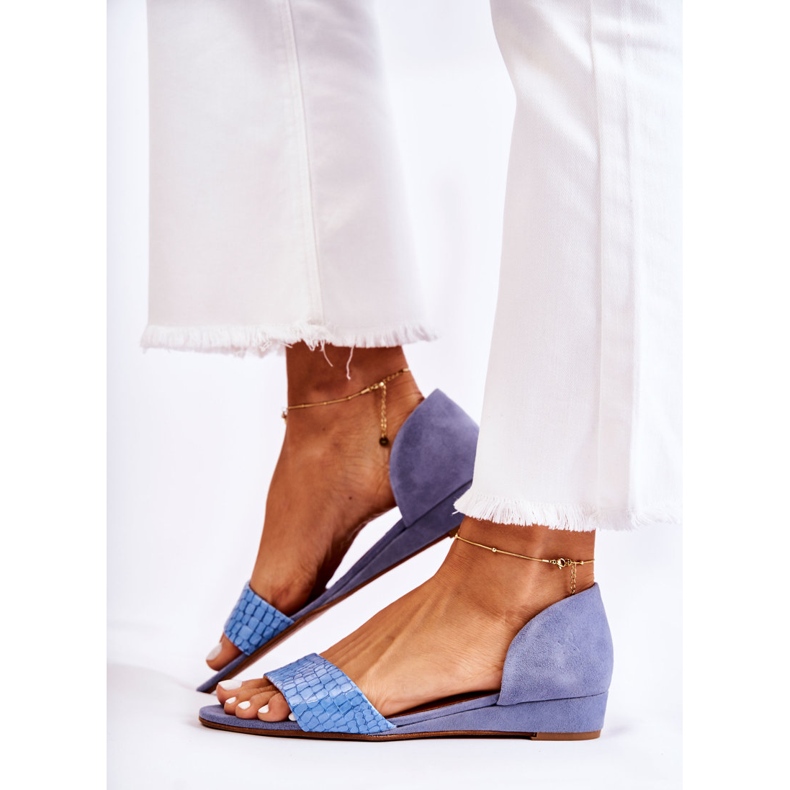 Sandales Cuir Maciejka 1971-61 Bleu 2