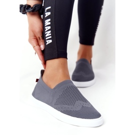 Baskets Femme Slip-on Big Star FF274A607 Gris 2