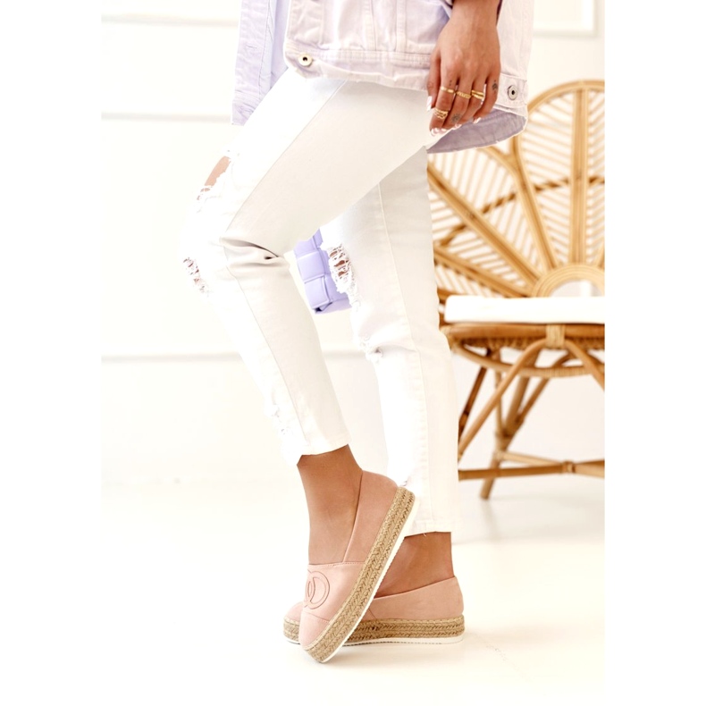 PS1 Espadrilles Femme Sur Une Plateforme De Paille Rose Febi 2 PS1 Espadrilles Femme Sur Une Plateforme De Paille Rose Febi 2