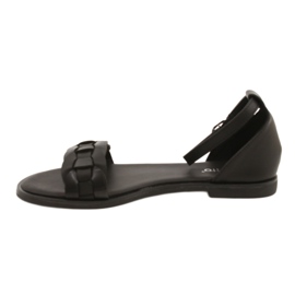 Evento Sandales féminines avec tresse 22SD35-4604 Black le noir 1 Evento Sandales féminines avec tresse 22SD35-4604 Black le noir 1