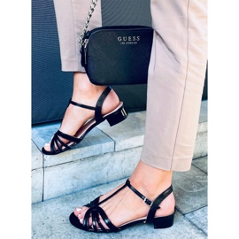 Sandales à petit talon Sparkle Black noir 2