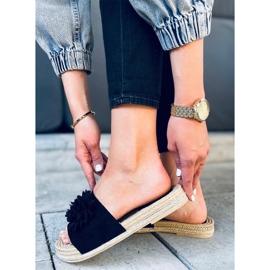 Chaussons Fiesta Floral Primrose Noir 1