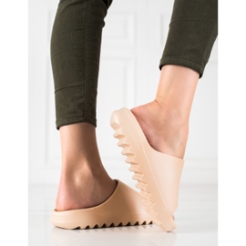 Seastar Pantoufles Beiges Confortables 2