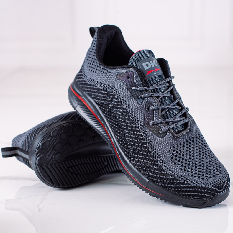 DK Chaussures de sport pour hommes le noir gris 1