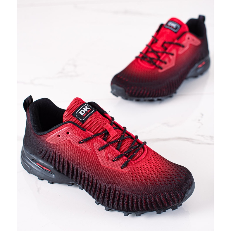 DK Chaussures de sport noir rouge 1