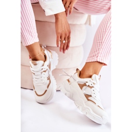 PM2 Chaussures de Sport Textiles à la Mode Beige et Blanc Amariso blanche 1