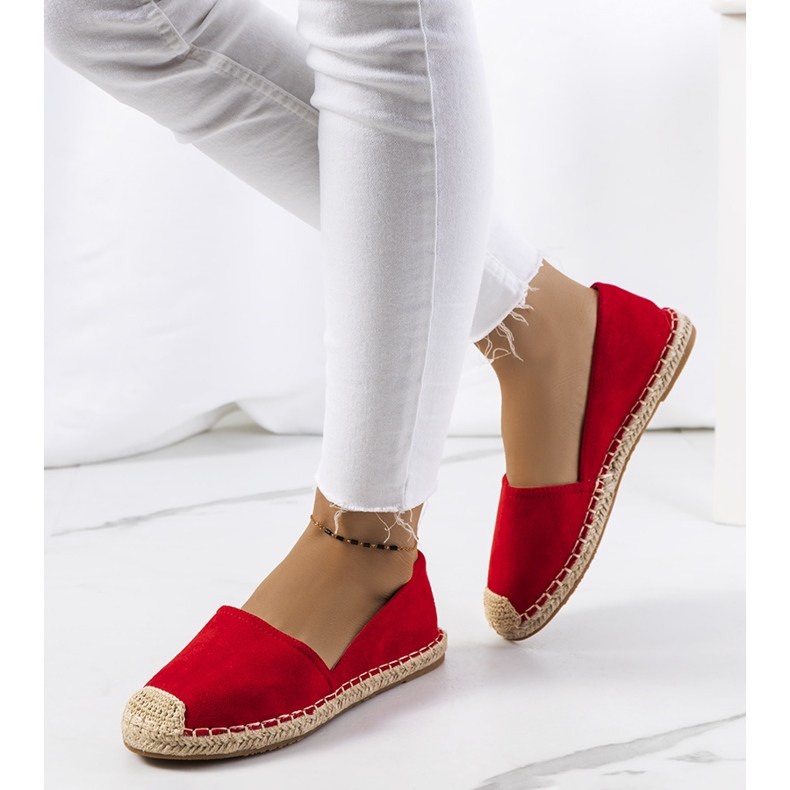 Espadrilles Balma femme rouges 1