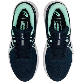 Asics Gel Contend 7 W 1012A911 407 chaussures de course bleu marin vert 1