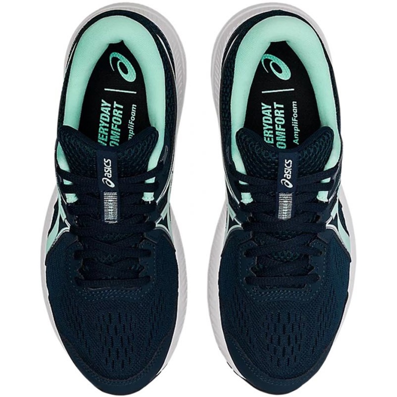 Asics Gel Contend 7 W 1012A911 407 chaussures de course bleu marine vert 1