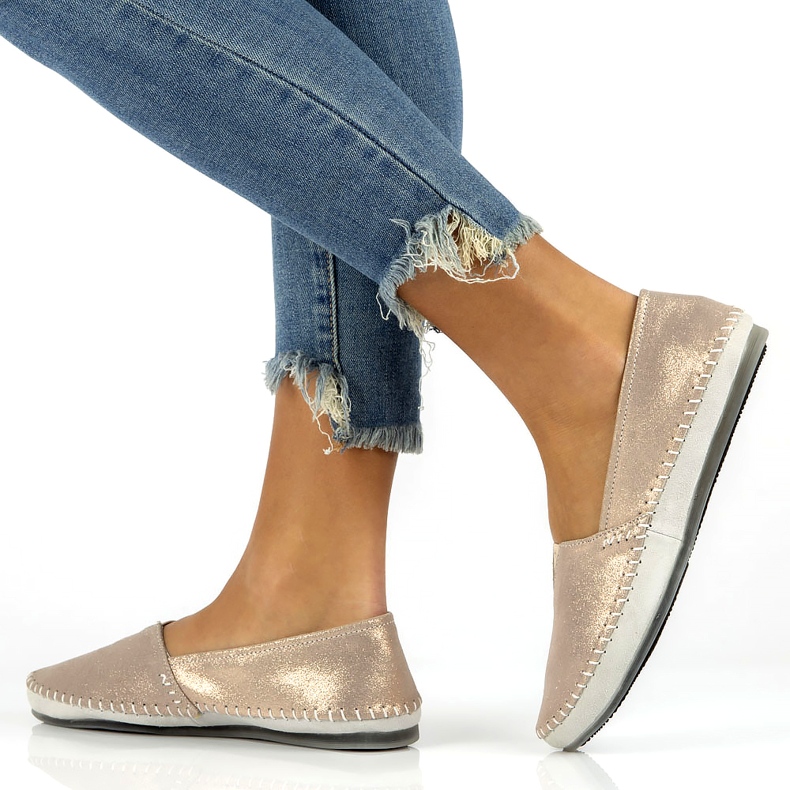 Chaussures en cuir Filippo DP031/22 Go doré gris d'or 6