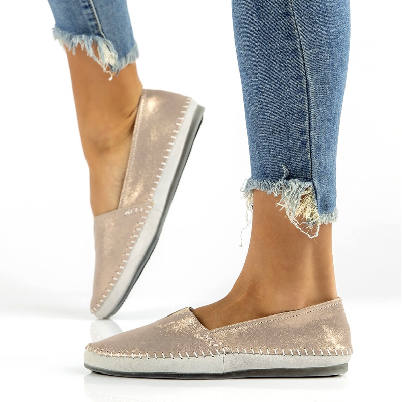 Chaussures en cuir Filippo DP031/22 Go doré gris d'or 7