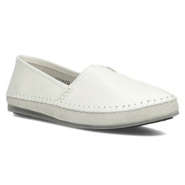 Chaussures en cuir Filippo DP031 / 22 WH blanc gris 2