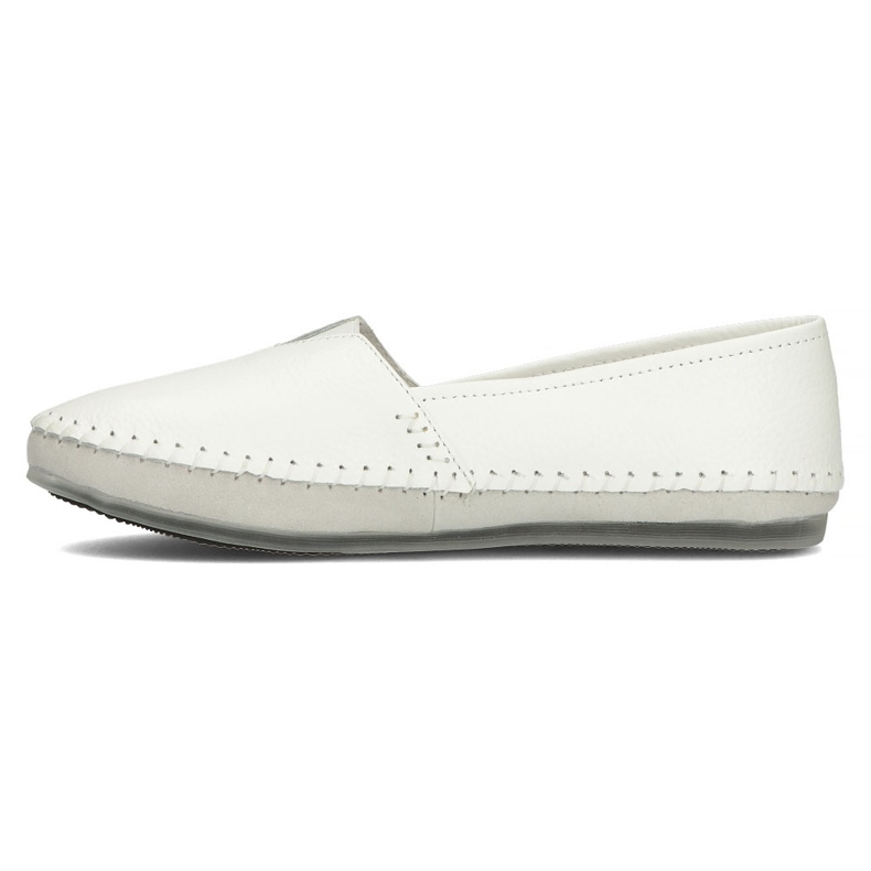 Chaussures en cuir Filippo DP031 / 22 WH blanche gris 3