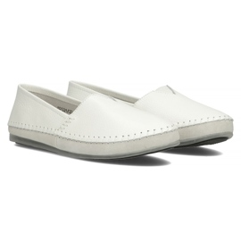 Chaussures en cuir Filippo DP031 / 22 WH blanche gris 4