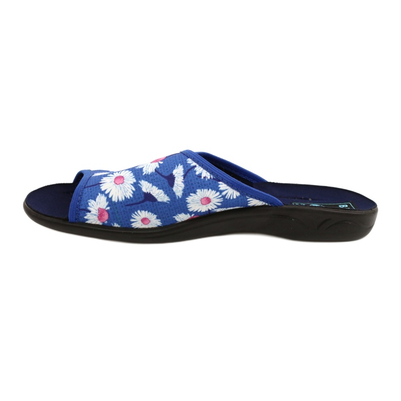 Adanex Chaussons Femme Avec Fleurs Gadane SAK1 27153 blanc bleu rose 2