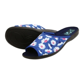Adanex Chaussons Femme Avec Fleurs Gadane SAK1 27153 blanc bleu rose 4