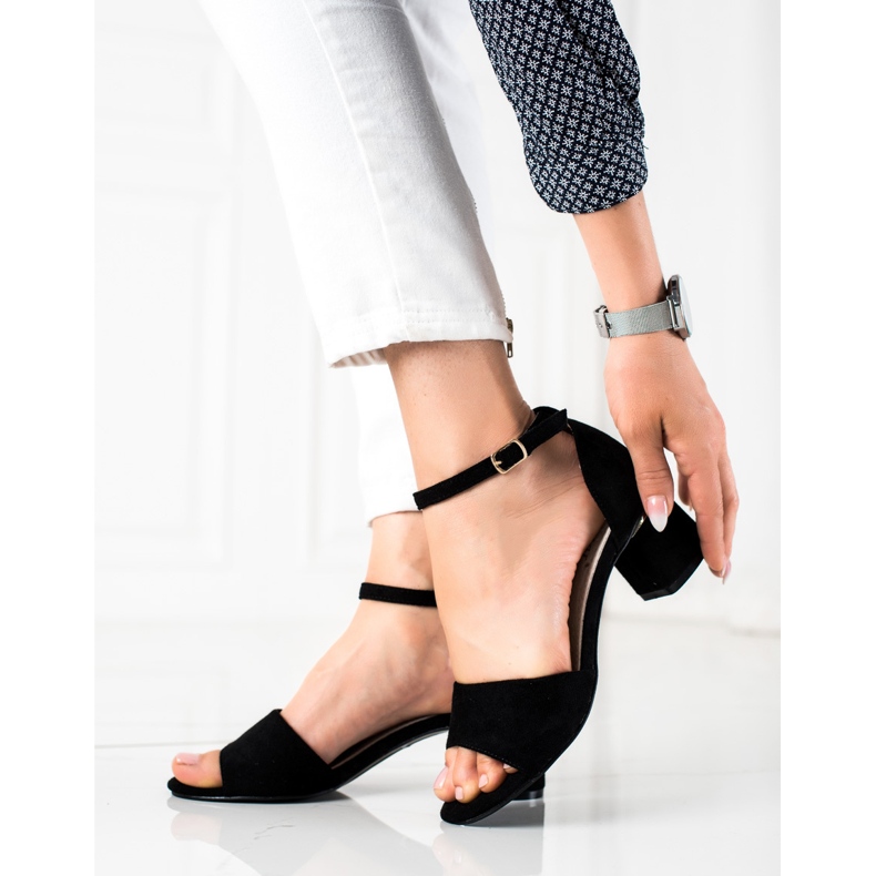 Seastar Sandales élégantes à talons hauts noir 1