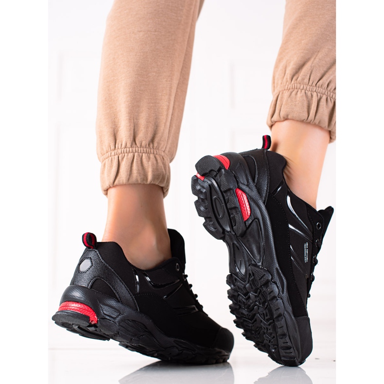 DK Chaussures de randonnée confortables noir 1