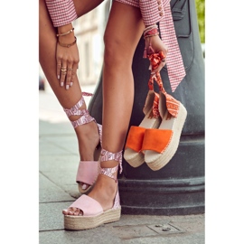 FB2 Sandales Compensées Daim Rose Livia 3