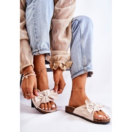 PS1 Chaussons Wendy Beige Clair Semelle Liège 2