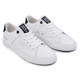 Sneakers Homme Cuir Big Star JJ174105 Blanc et Noir 1