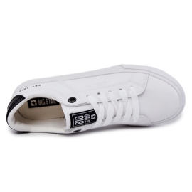 Sneakers Homme Cuir Big Star JJ174105 Blanc et Noir 2