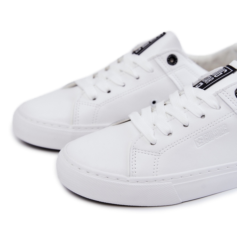 Sneakers Homme Cuir Big Star JJ174105 Blanc et Noir blanche 4