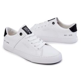 Sneakers Homme Cuir Big Star JJ174105 Blanc et Noir 5