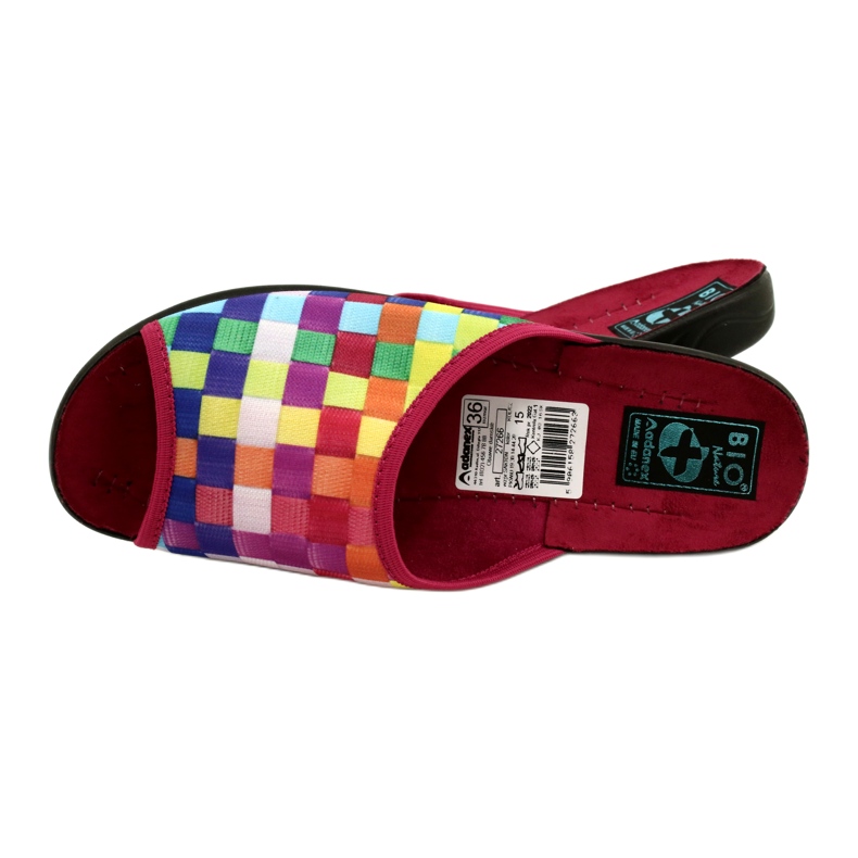 Chaussons Femme Adanex 27266 SAK1 rouge 5