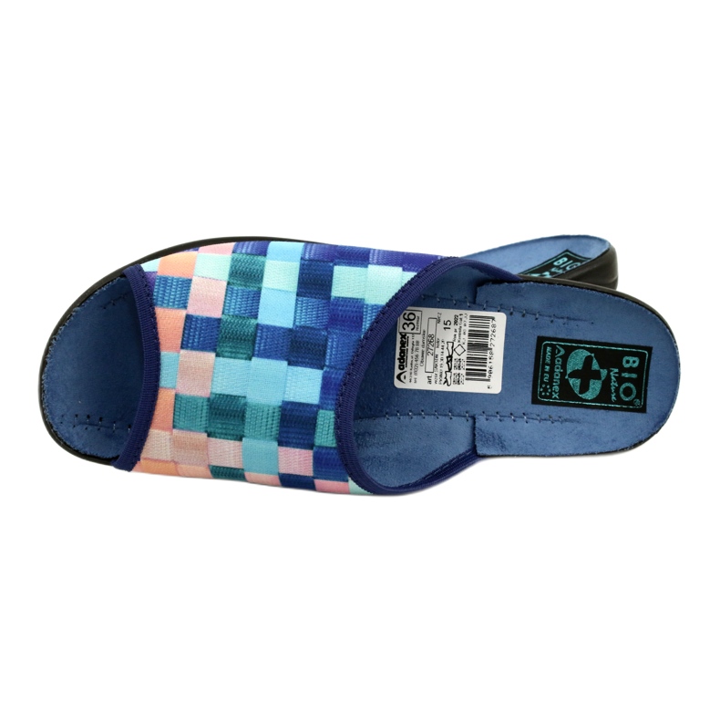 Chaussons Femme Adanex 27268 SAK1 violet bleu marine bleu orange 5