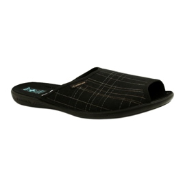 Adanex Pantoufles pour hommes Pantoufles 25954 Noir le noir 1