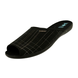 Adanex Pantoufles pour hommes Pantoufles 25954 Noir le noir 3 Adanex Pantoufles pour hommes Pantoufles 25954 Noir le noir 3