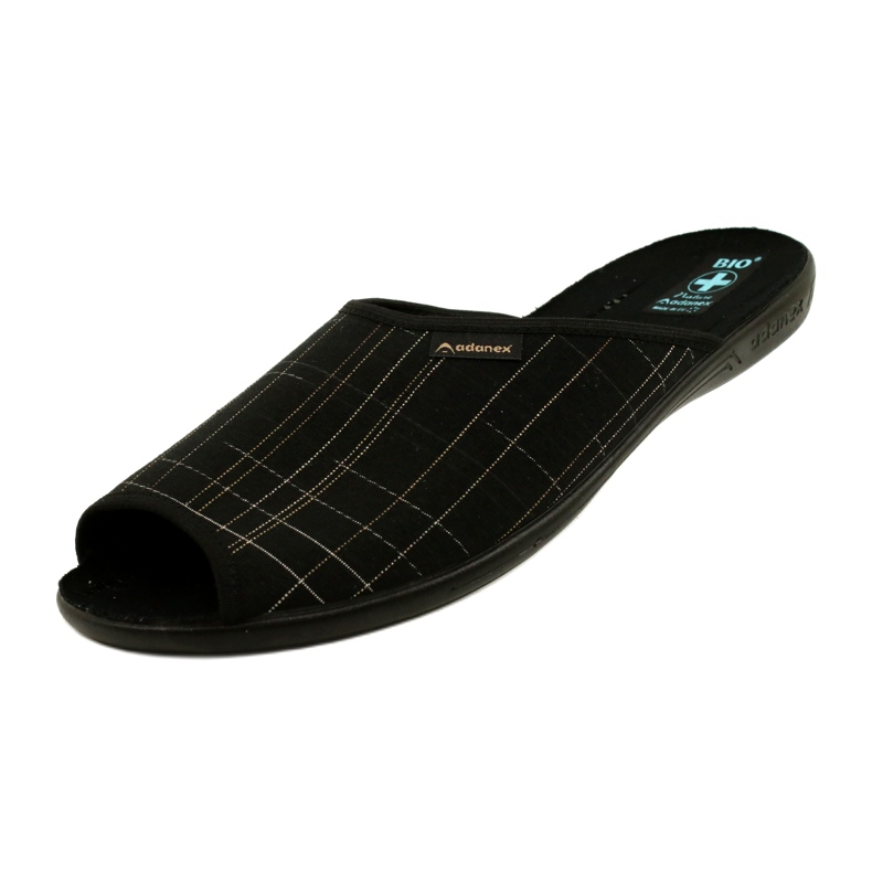 Adanex Pantoufles pour hommes Pantoufles 25954 Noir 3