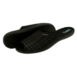 Adanex Pantoufles pour hommes Pantoufles 25954 Noir le noir 4