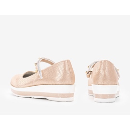 Ballerines Kuiper beiges pour enfant 2