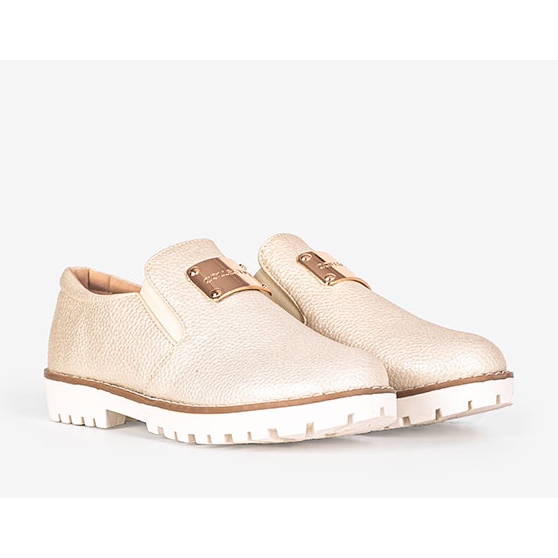 Chaussures enfant dorées Haalen d'or 1