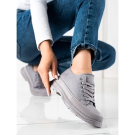 SHELOVET Baskets sur la plate-forme gris 1