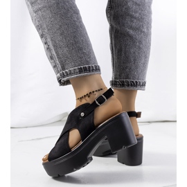 Sandales à talons noires Frith le noir 2