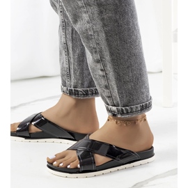 Chaussons Nicolay femme noir 1