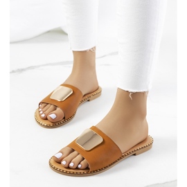 Chaussons femme Synan marron brun 1