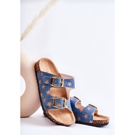 Vinceza Pantoufles Ander bleues confortables pour enfants beige 2 Vinceza Pantoufles Ander bleues confortables pour enfants beige 2